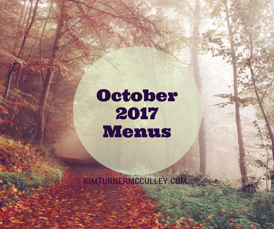 October 2017 Menu