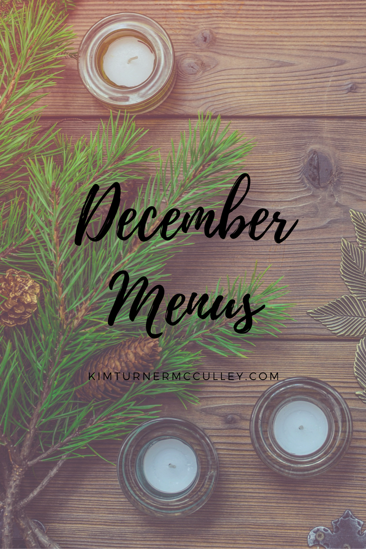 December Menus KimTurnerMcCulley.com