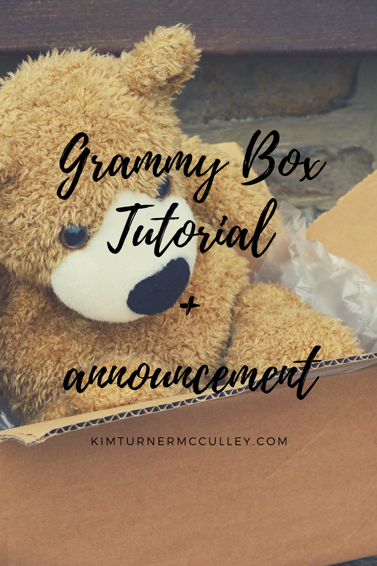 Grammy Box Tutorial + Announcement KimTurnerMcCulley.com