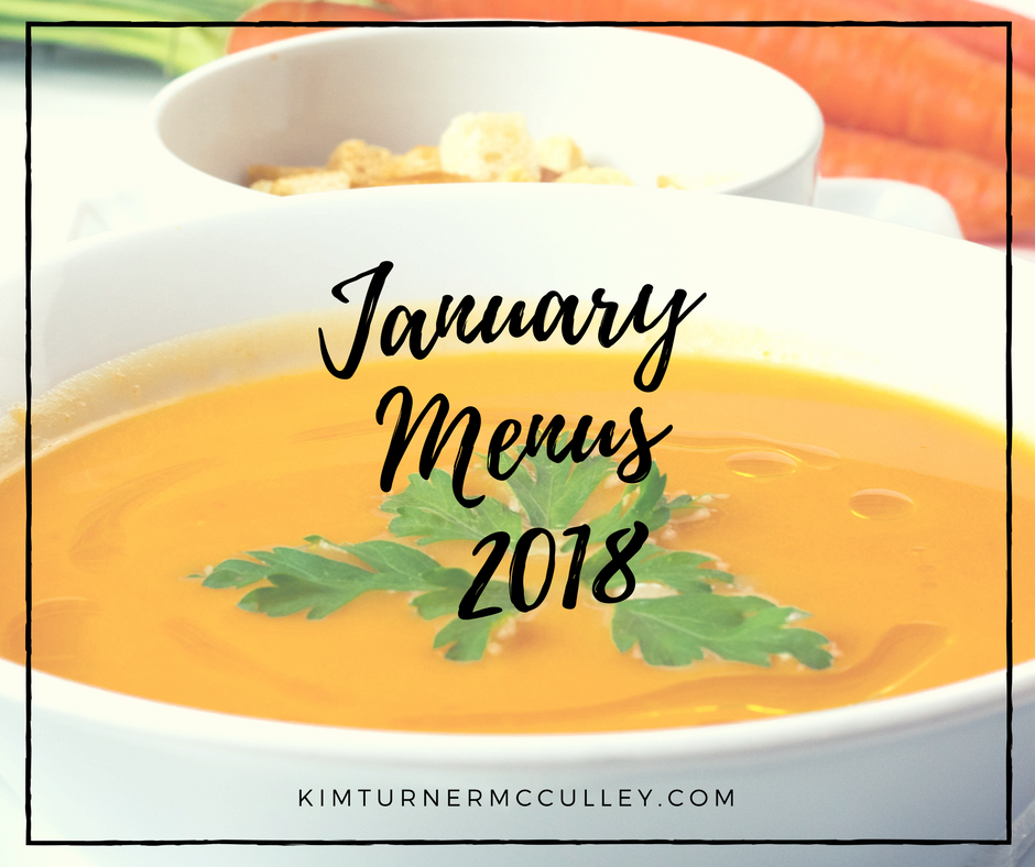 January Menus 2018