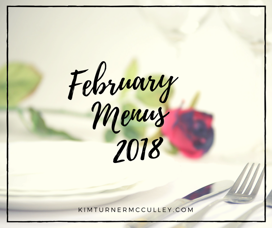 February Menus 2018