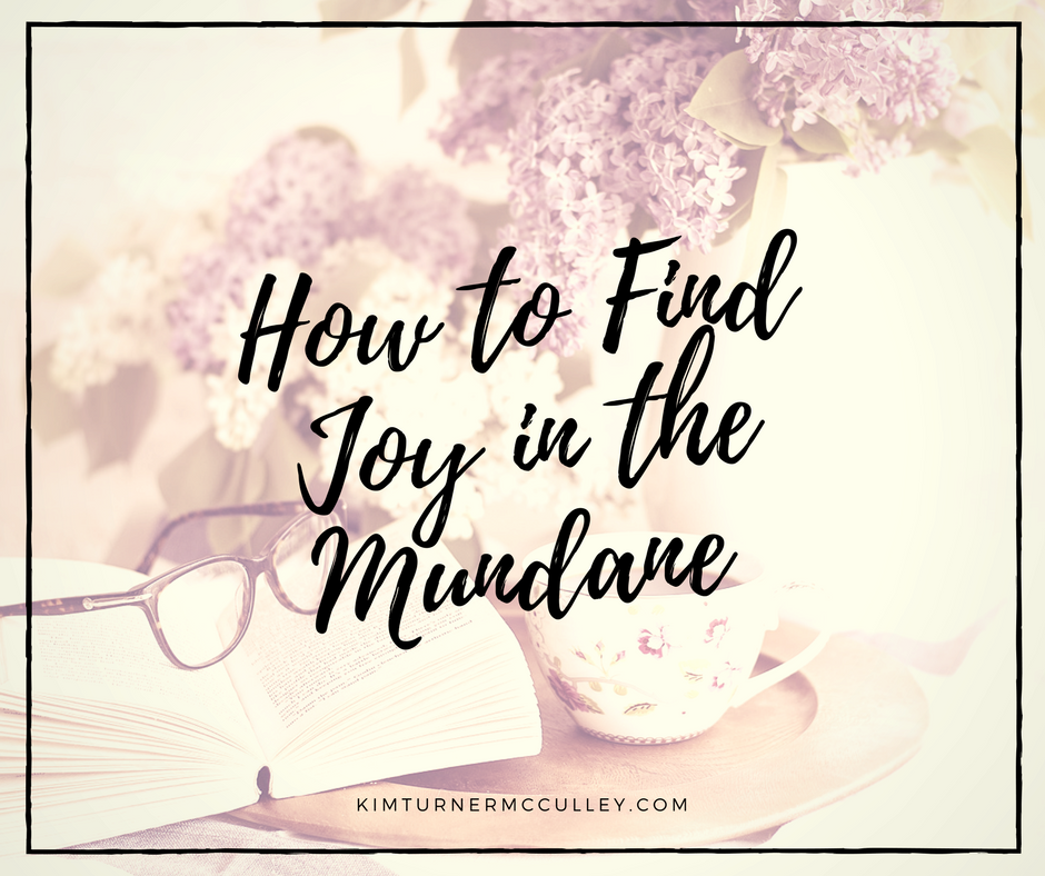 How to Find Joy in the Mundane KimTurnerMcCulley.com