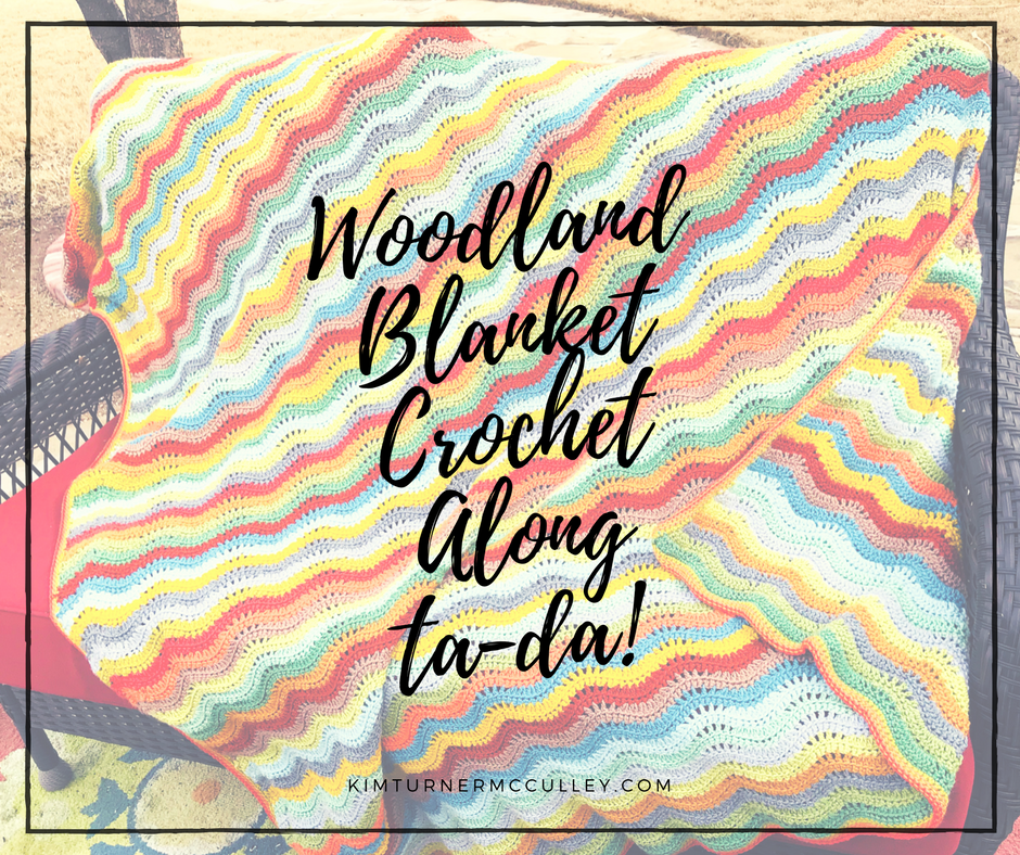 Woodland Blanket Crochet Along Ta-Da! KimTurnerMcCulley.com