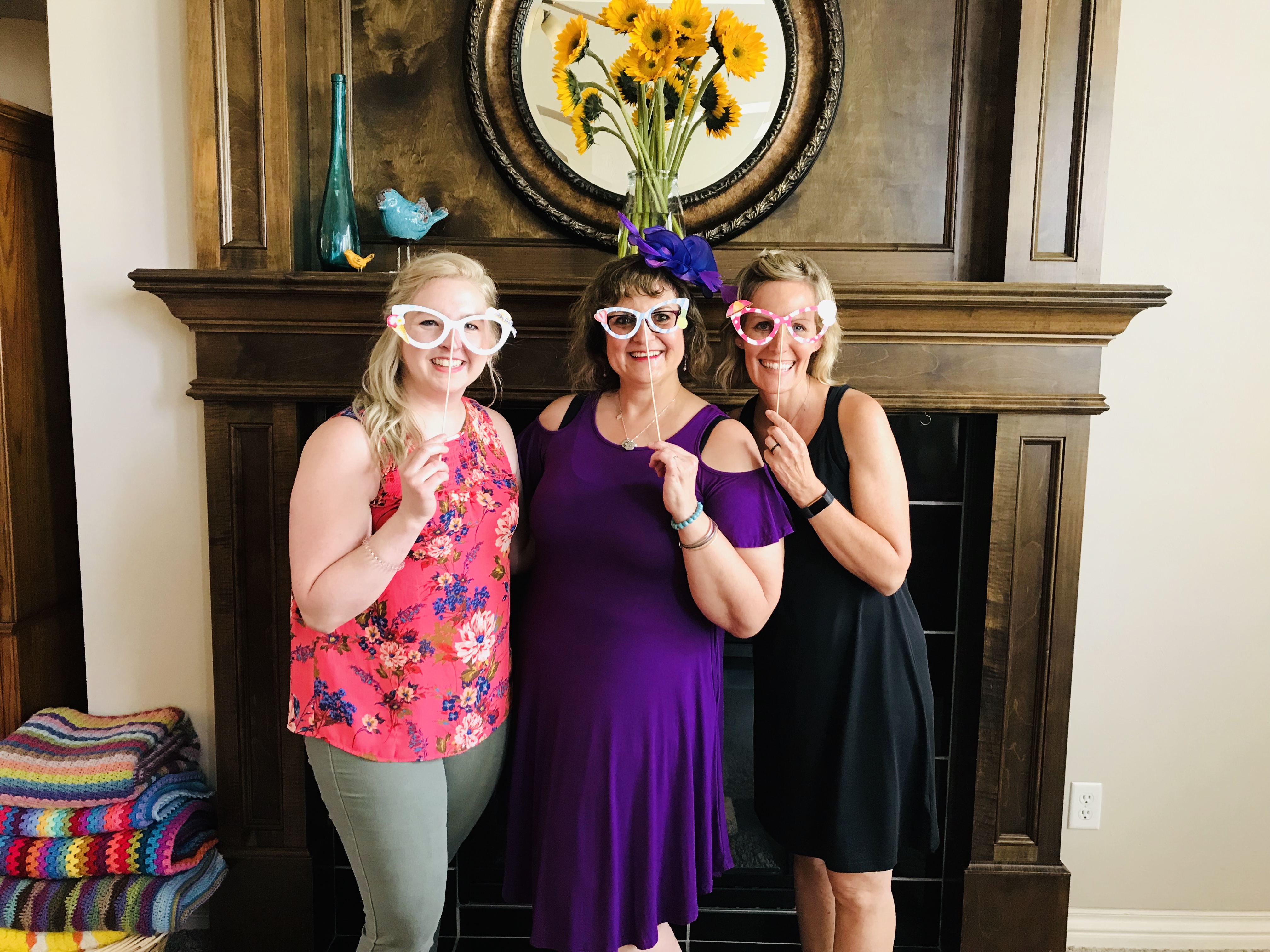 Plum Deluxe Tea Part Photo booth #partyideas