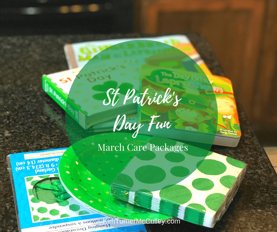 St. Patrick's Day Fun Discover the joy of sending Grammy Boxes/Care Packages to long distance loved ones. A fun way to connect. #Stpatricksday #carepackage
