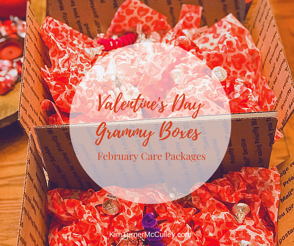 Valentine's Day Grammy Boxes KimTurnerMcCulley.com #carepackageideas #longdistancegrandparenting